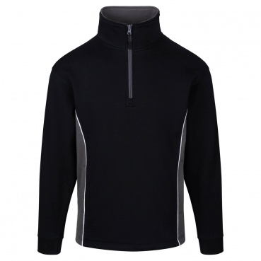 ORN Workwear Silverswift 1278 Quarter Zip Contrast Sweatshirt 65% Polyester / 35% Cotton 320gsm